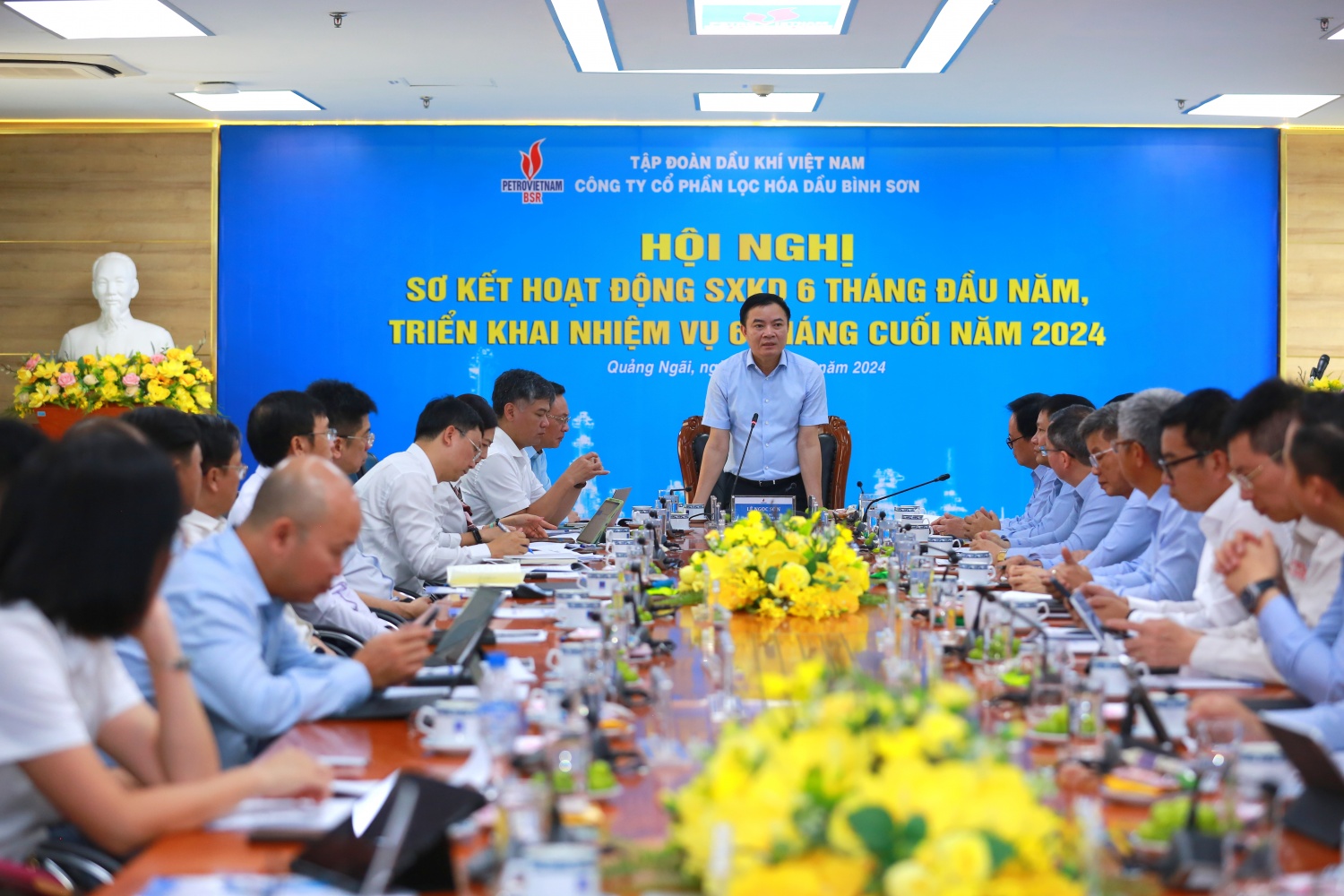 Tổng Giám đốc Petrovietnam Lê Ngọc Sơn phát biểu kết luận tại Hội nghị. Tổng Giám đốc Petrovietnam Lê Ngọc Sơn phát biểu kết luận tại Hội nghị.