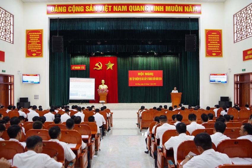 Lữ đoàn 172 tổ chức Hội nghị học tập nhiệm vụ các cấp 6 tháng cuối năm 2024