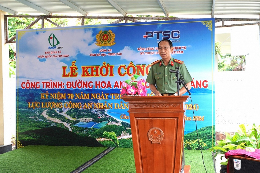 PTSC phối hợp tổ chức khởi công Công trình trồng cây xanh tại huyện Côn Đảo PTSC phối hợp khởi công tuyến đường hoa anh đào - bằng lăng tại Vườn Quốc gia Côn Đảo