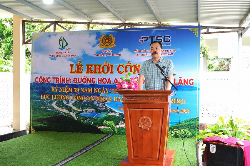 PTSC phối hợp tổ chức khởi công Công trình trồng cây xanh tại huyện Côn Đảo PTSC phối hợp khởi công tuyến đường hoa anh đào - bằng lăng tại Vườn Quốc gia Côn Đảo