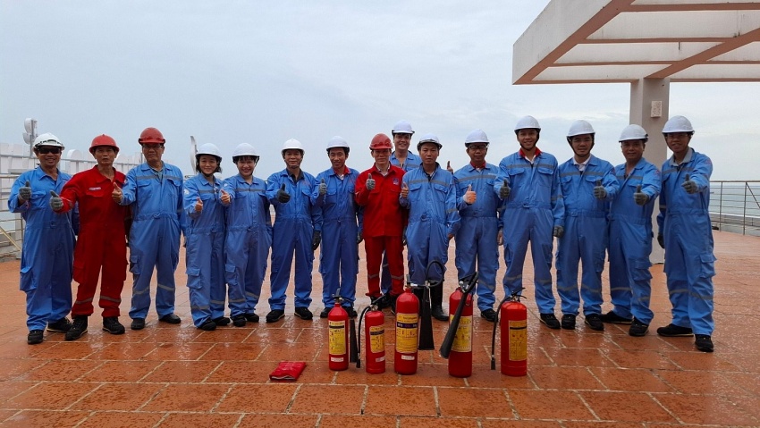 PV College diễn tập phương án phòng cháy chữa cháy năm 2024 PV College tổ chức diễn tập phòng cháy chữa cháy năm 2024