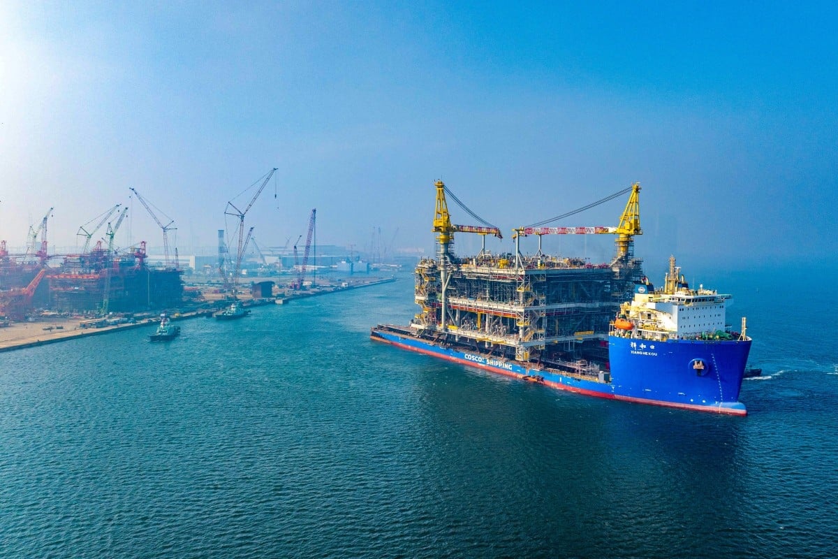 Trung Quốc hoàn thành giàn khoan dầu khí khổng lồ