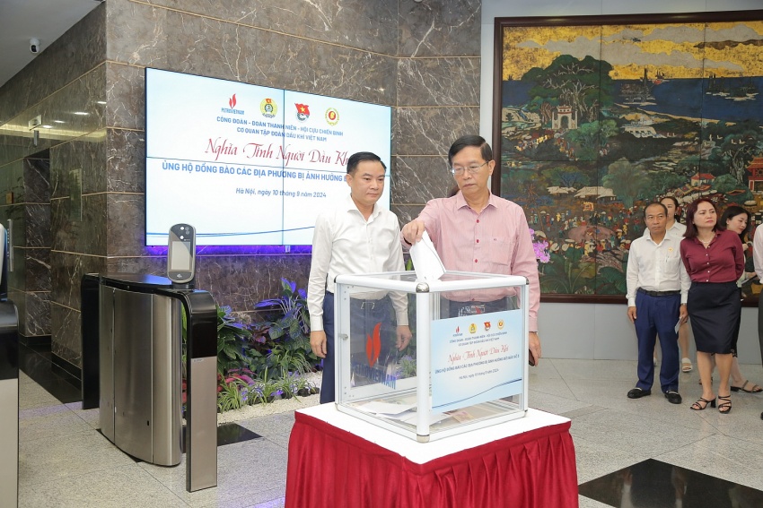 Petrovietnam phát động ủng hộ đồng bào các địa phương bị ảnh hưởng bởi bão số 3 Yagi Petrovietnam phát động ủng hộ đồng bào các địa phương bị ảnh hưởng bởi bão số 3 (Yagi)