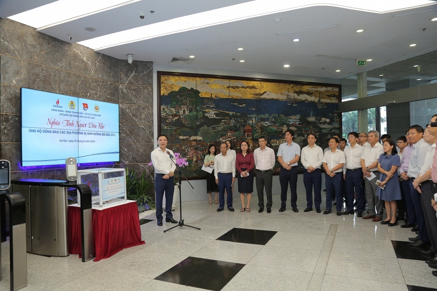 Petrovietnam ủng hộ đồng bào các địa phương bị ảnh hưởng bởi bão số 3 (Yagi) Petrovietnam phát động ủng hộ đồng bào các địa phương bị ảnh hưởng bởi bão số 3 (Yagi)