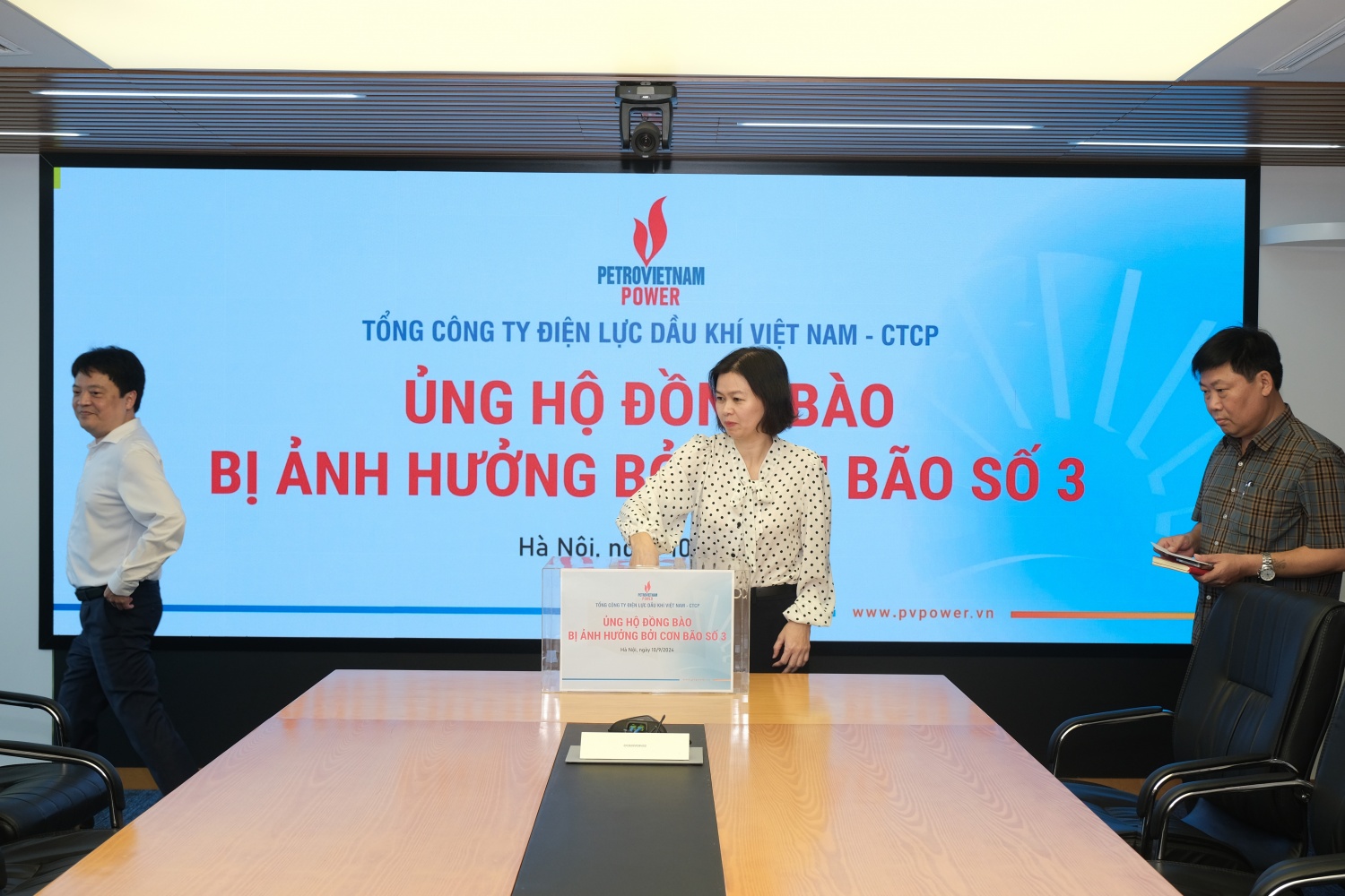 PV Power quyên góp ủng hộ đồng bào các địa phương chịu thiệt hại do bão số 3 PV Power quyên góp ủng hộ đồng bào các địa phương chịu thiệt hại do bão số 3