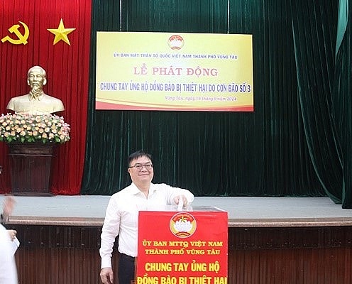 Thành phố Vũng Tàu phát động ủng hộ đồng bào miền Bắc bị ảnh hưởng bão số 3 Thành phố Vũng Tàu phát động ủng hộ đồng bào miền Bắc bị ảnh hưởng bởi bão số 3