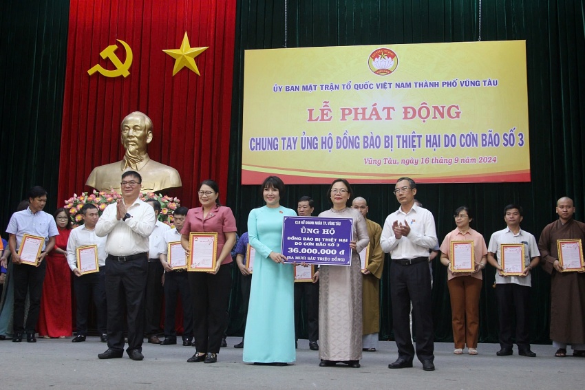 Thành phố Vũng Tàu phát động ủng hộ đồng bào miền Bắc bị ảnh hưởng bão số 3 Thành phố Vũng Tàu phát động ủng hộ đồng bào miền Bắc bị ảnh hưởng bởi bão số 3