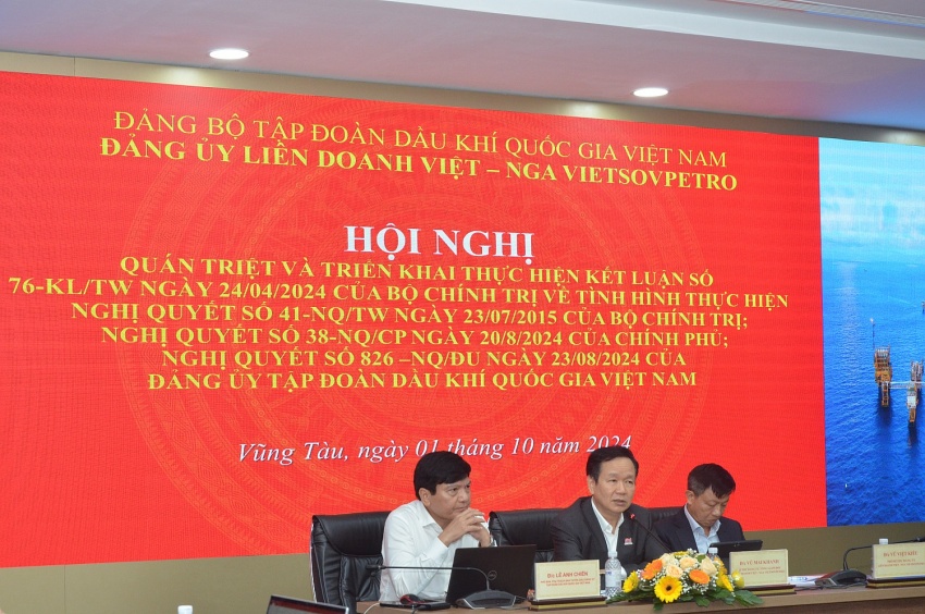 Đảng ủy Liên doanh Vietsovpetro quán triệt, triển khai thực hiện Kết luận số 76-KL/TW Đảng ủy Vietsovpetro quán triệt, triển khai thực hiện Kết luận 76-KL/TW