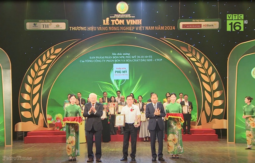 NPK Phú Mỹ 20-10-10+TE: “Thương hiệu Vàng nông nghiệp Việt Nam năm 2024”
