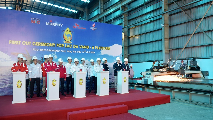 PTSC M&C tổ chức Lễ Khởi công Giàn xử lý trung tâm Lạc Đà Vàng - A PTSC M&C tổ chức khởi công Giàn xử lý trung tâm Lạc Đà Vàng - A