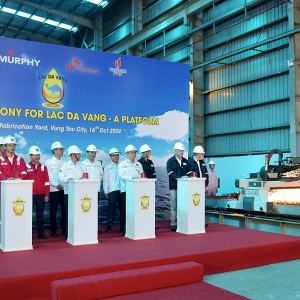 PTSC M&C tổ chức khởi công Giàn xử lý trung tâm Lạc Đà Vàng - A
