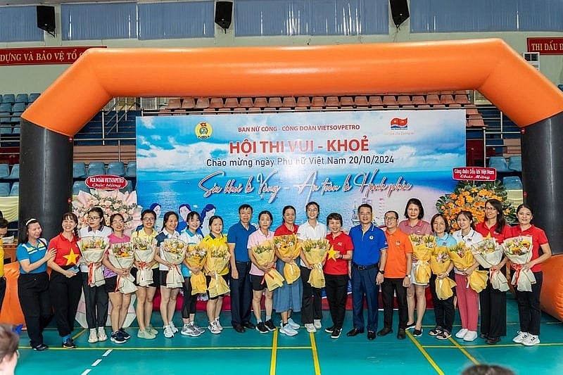 Ban Nữ công, Công đoàn Vietsovpetro tổ chức Hội thi Vui – Khỏe chào mừng ngày Phụ nữ Việt Nam