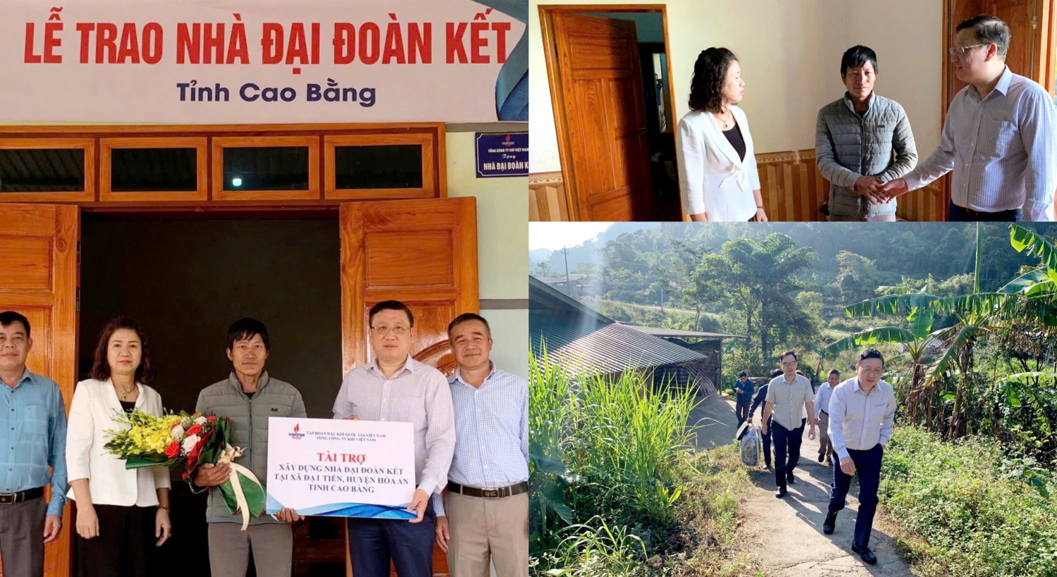 Đoàn công tác thăm hỏi và trao tặng 2 căn nhà Đại đoàn kết tại vùng sâu xa tỉnh Cao Bằng Đoàn công tác thăm hỏi và trao tặng 2 căn nhà Đại đoàn kết tại vùng sâu xa tỉnh Cao Bằng