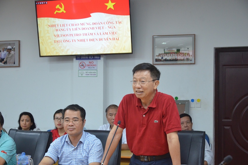 Liên doanh Vietsovpetro thăm và làm việc tại Công ty Nhiệt điện Duyên Hải Vietsovpetro thăm và làm việc tại Công ty Nhiệt điện Duyên Hải