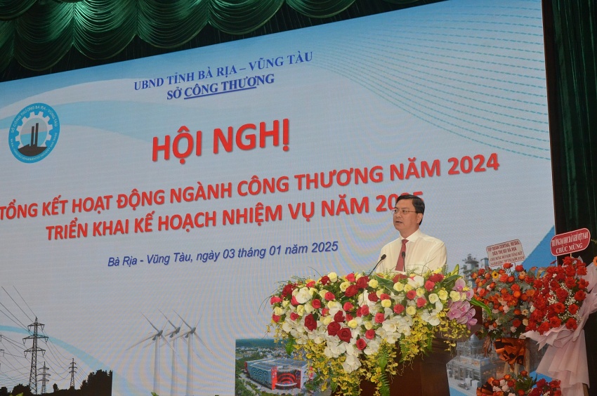 Bà Rịa - Vũng Tàu: Hội nghị tổng kết ngành Công Thương năm 2024 và triển khai kế hoạch năm 2025