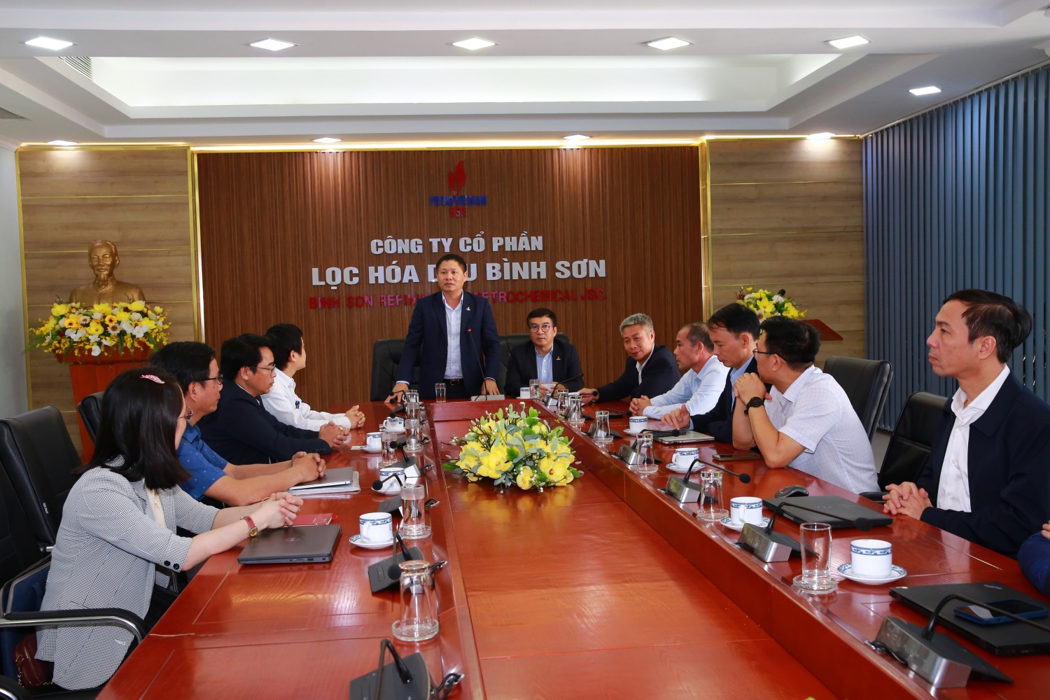 Chủ tịch HĐQT BSR Bùi Ngọc Dương phát biểu tại Lễ ký kết. Chủ tịch HĐQT BSR Bùi Ngọc Dương phát biểu tại Lễ ký kết.
