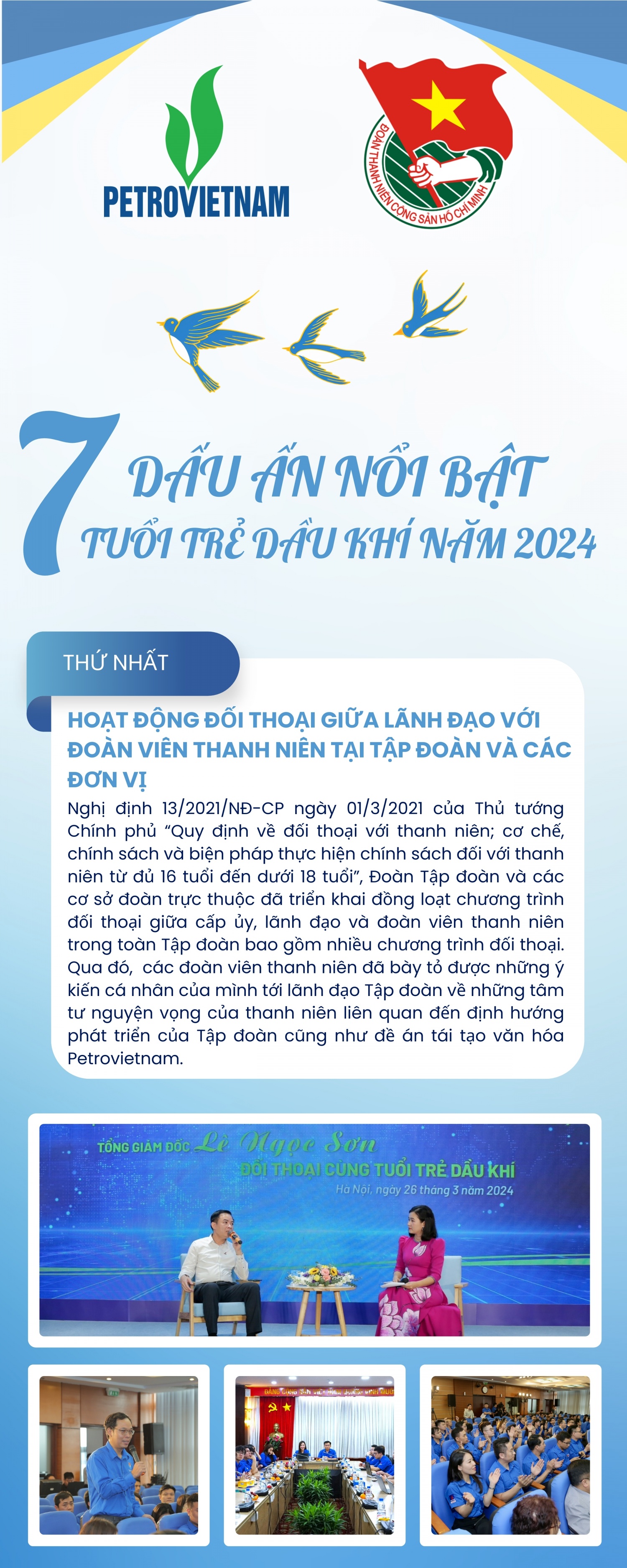 [Infographic] Những dấu ấn nổi bật của Tuổi trẻ Dầu khí năm 2024