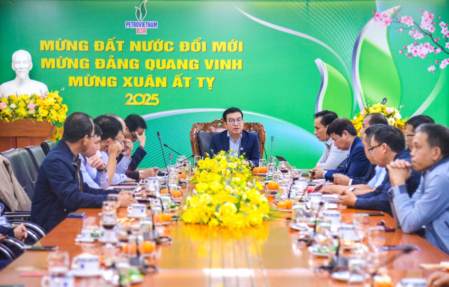 Tổng Giám đốc BSR Nguyễn Việt Thắng phát biểu chỉ đạo tại buổi làm việc.