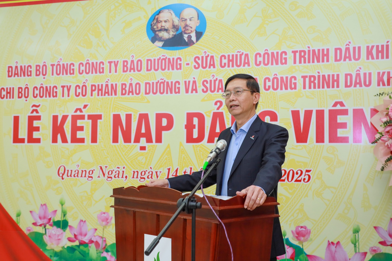 5.	Đồng chí Trần Quang Dũng - Phó Bí thư Thường trực Đảng uỷ Tập đoàn phát biểu tại buổi lễ.