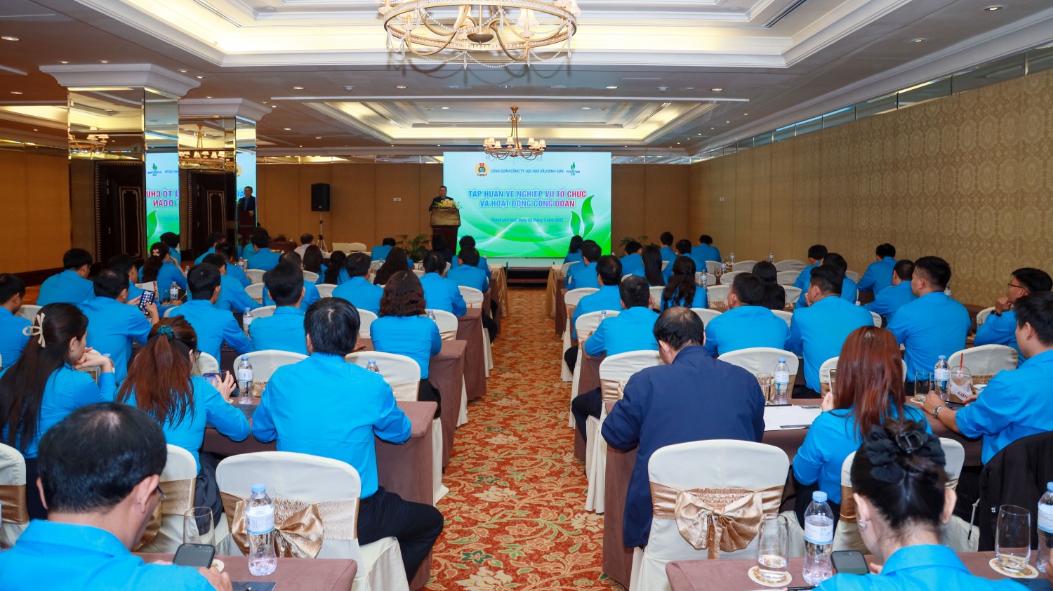 Toàn cảnh buổi tập huấn về nghiệp vụ tổ chức và hoạt động Công đoàn do Công đoàn BSR tổ chức.