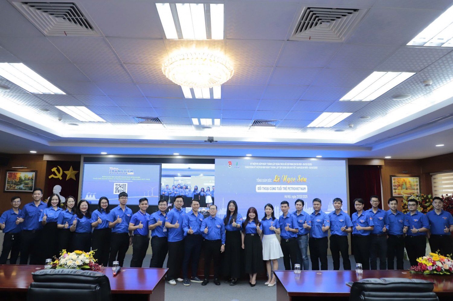 Tổng Giám đốc Petrovietnam Lê Ngọc Sơn đối thoại với đoàn viên, thanh niên toàn Tập đoàn