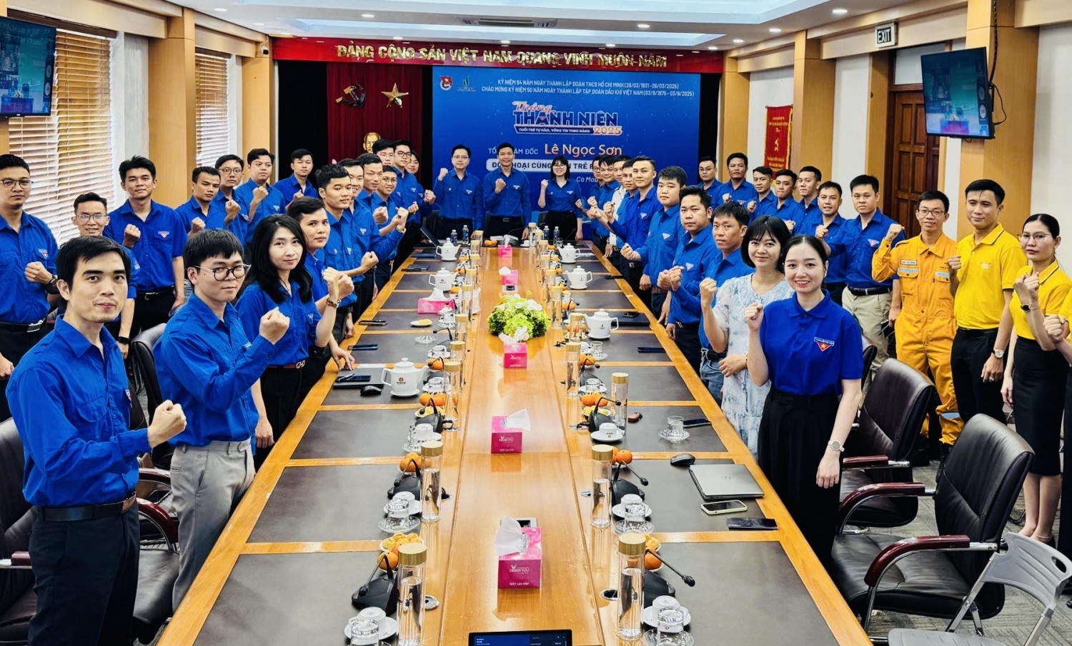 Tổng Giám đốc Petrovietnam Lê Ngọc Sơn đối thoại với đoàn viên, thanh niên toàn Tập đoàn