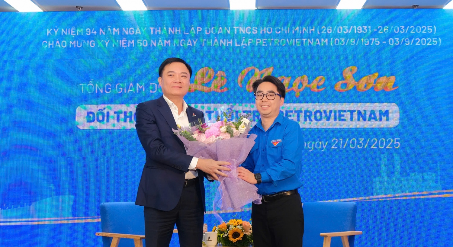 Tổng Giám đốc Petrovietnam Lê Ngọc Sơn đối thoại với đoàn viên, thanh niên toàn Tập đoàn