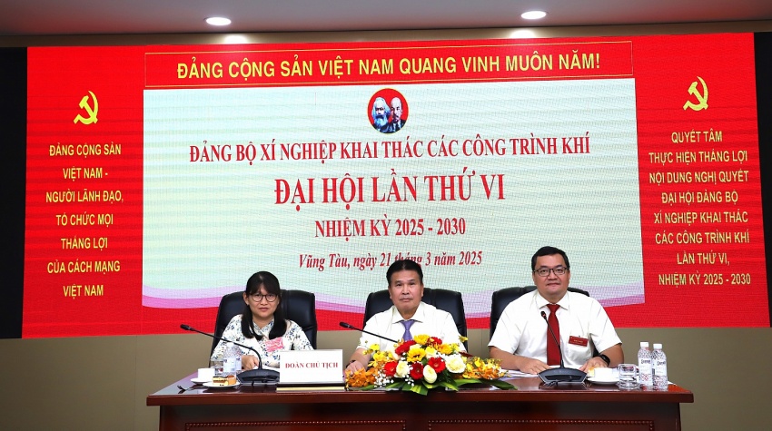 Đại hội điểm Đảng bộ XN Khí Vietsovpetro lần thứ VI thành công tốt đẹp Đảng bộ Xí nghiệp Khí quyết tâm hoàn thành mục tiêu vì sự phát triển bền vững của Vietsovpetro
