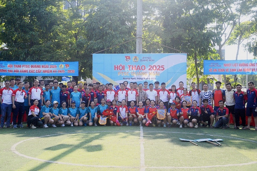 Hội thao PTSC Quảng Ngãi năm 2025 - sân chơi gắn kết người lao động