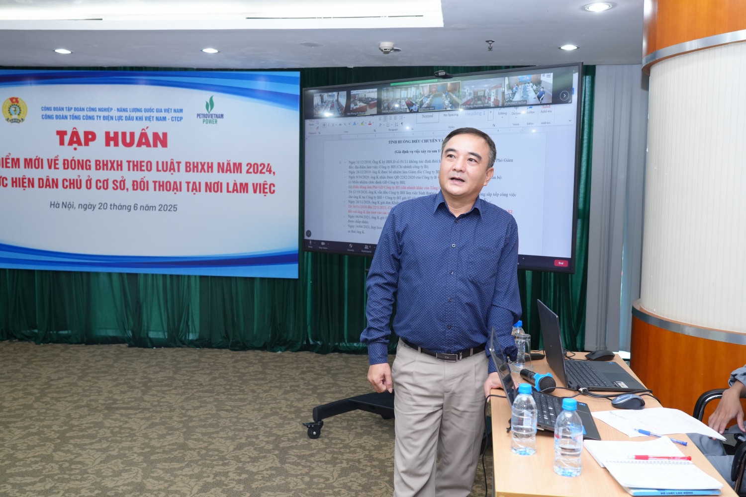 Công đoàn PV Power tổ chức tập huấn nghiệp vụ cho cán bộ công đoàn cơ sở trong tình hình mới