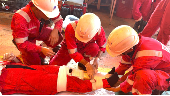 Hội thi ATVSLĐ – PCCN tại giàn FPU-Đại Hùng 01, năm 2025 Hội thi An toàn vệ sinh lao động - Phòng chống cháy nổ năm 2025 tại giàn FPU-Đại Hùng 01