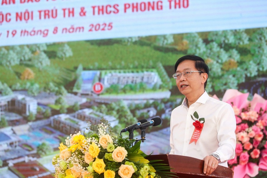 [Chùm ảnh] Petrovietnam đồng hành xây dựng Trường phổ thông Dân tộc nội trú TH & THCS Phong Thổ, tỉnh Lai Châu