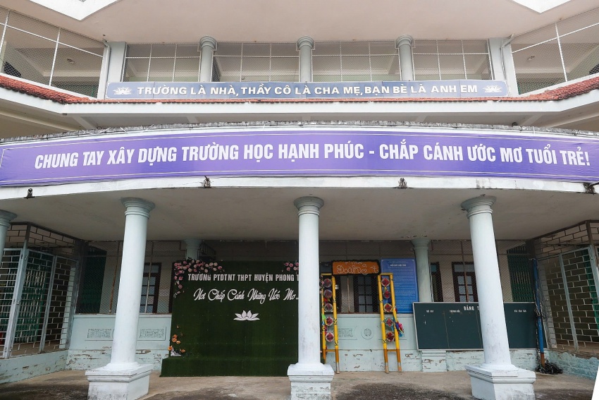Một góc trường trước lễ khởi công xây dựng