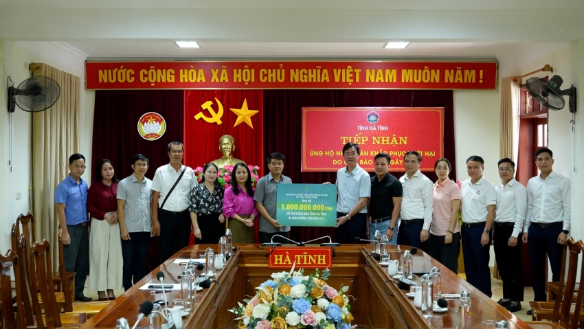 Công đoàn Petrovietnam cùng các đơn vị khắc phục thiệt hại tại các tỉnh sau bão số 5