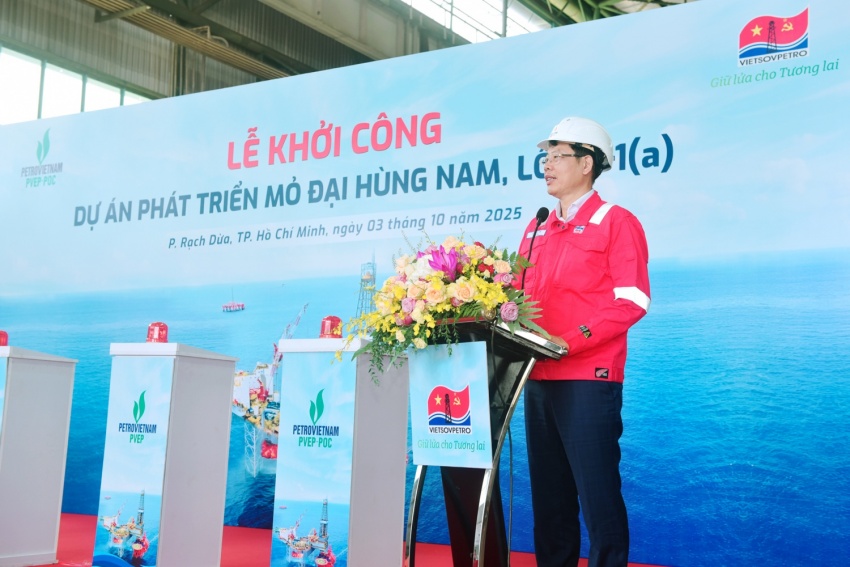 Chính thức khởi công Dự án Đại Hùng Nam trị giá 160 triệu USD: Gia tăng sản lượng khai thác cho an ninh năng lượng Chính thức khởi công dự án Đại Hùng Nam: Gia tăng sản lượng khai thác cho an ninh năng lượng