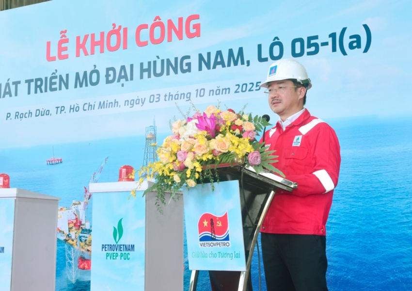 Chính thức khởi công Dự án Đại Hùng Nam trị giá 160 triệu USD: Gia tăng sản lượng khai thác cho an ninh năng lượng Chính thức khởi công dự án Đại Hùng Nam: Gia tăng sản lượng khai thác cho an ninh năng lượng