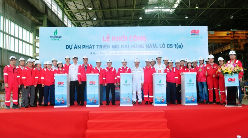 Chính thức khởi công Dự án Đại Hùng Nam trị giá 160 triệu USD: Gia tăng sản lượng khai thác cho an ninh năng lượng Chính thức khởi công dự án Đại Hùng Nam: Gia tăng sản lượng khai thác cho an ninh năng lượng