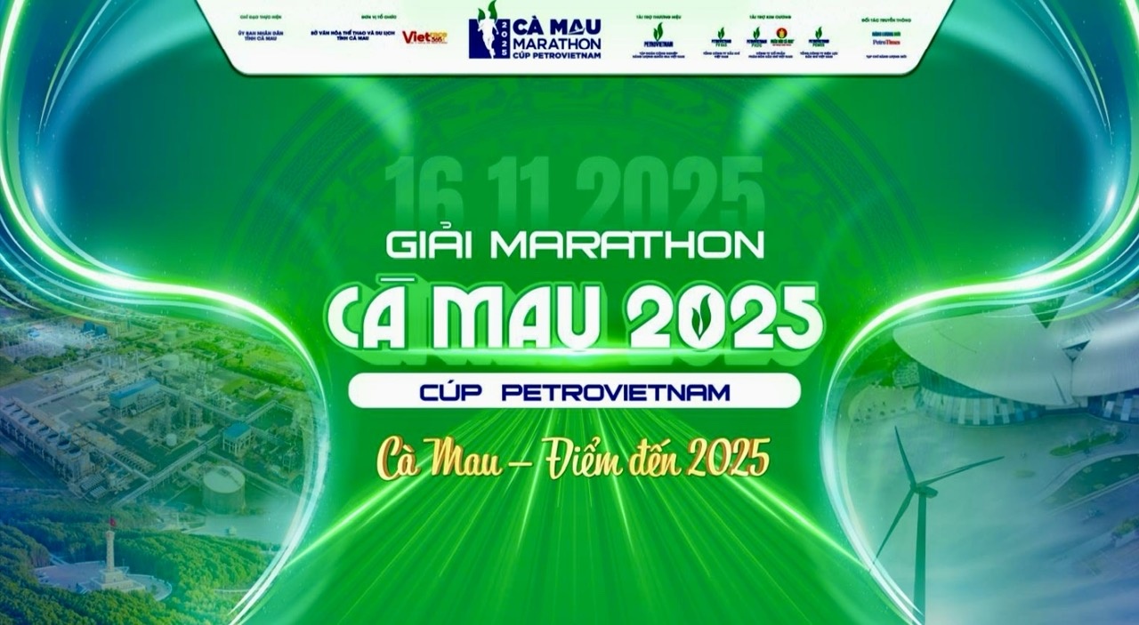 Giải Marathon – Cà Mau 2025 Cúp PETROVIETNAM sẵn sàng khởi tranh