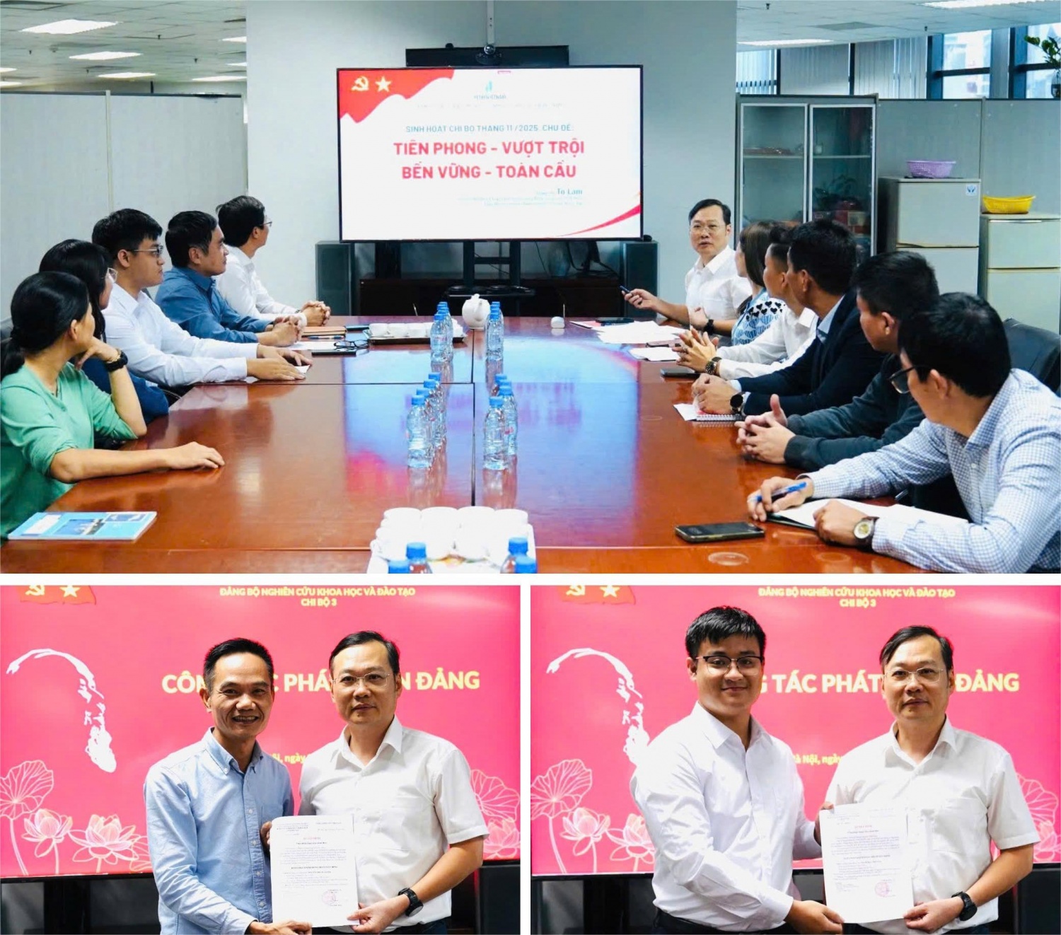 Đảng bộ Nghiên cứu Khoa học và Đào tạo sinh hoạt chi bộ theo chủ đề “Tiên phong - Vượt trội - Bền vững - Toàn cầu”