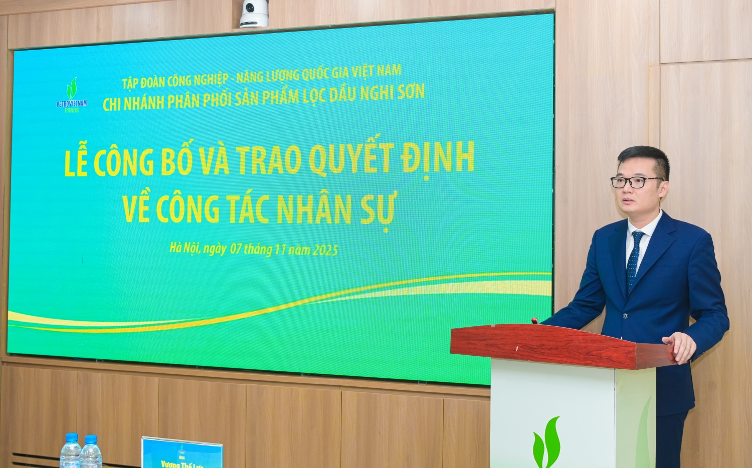  Tân Kế toán trưởng PVNDB Đỗ Văn Thi phát biểu nhận nhiệm vụ