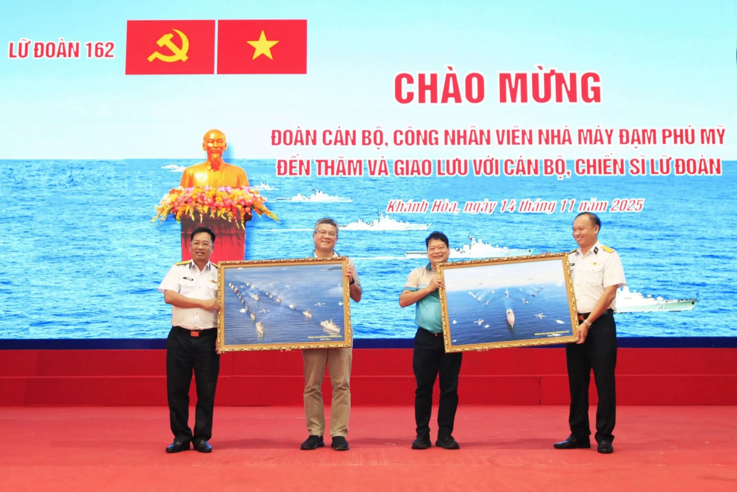 Nhà máy Đạm Phú Mỹ tổ chức tập huấn công đoàn gắn với hoạt động tri ân Lữ đoàn 162