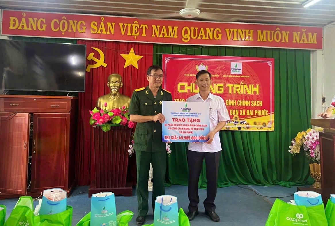 PV Power NT triển khai chương trình an sinh xã hội tại xã Phước An và xã Đại Phước PV Power NT triển khai chương trình an sinh xã hội tại xã Phước An và xã Đại Phước (Đồng Nai)