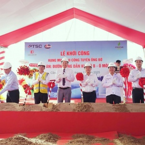 Khởi công thi công tuyến ống bờ Lô B - Ô Môn tại Cần Thơ
