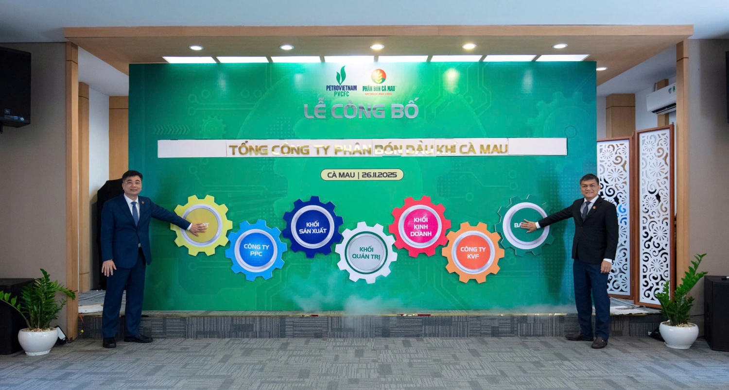 PVCFC công bố trở thành Tổng công ty Phân bón Dầu khí Cà Mau