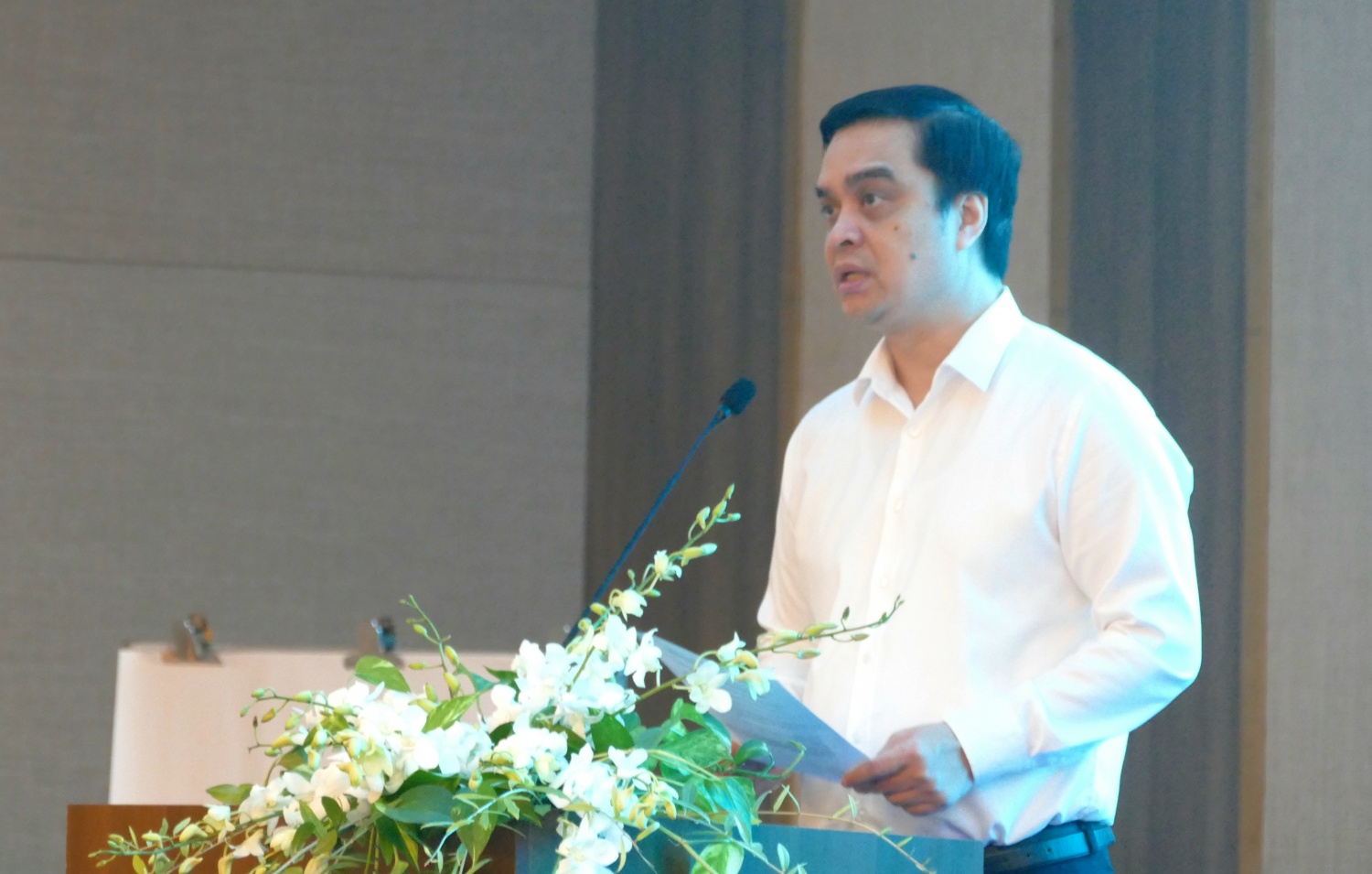 Ông Nguyễn Minh Đạo - Giám đốc PVPGB phát biểu tại hội nghị Ông Nguyễn Minh Đạo - Giám đốc PVPGB phát biểu tại hội nghị