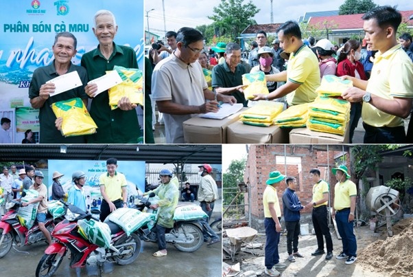 Phân bón Cà Mau hỗ trợ bà con Khánh Hòa khắc phục khó khăn sau mưa lũ Phân bón Cà Mau hỗ trợ bà con Khánh Hòa khắc phục khó khăn sau mưa lũ