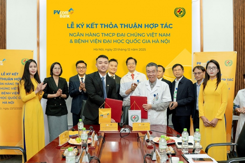 Thúc đẩy thanh toán không tiền mặt trong y tế: PVcomBank hợp tác cùng Bệnh viện Đại học Quốc gia Hà Nội Thúc đẩy thanh toán không tiền mặt trong y tế: PVcomBank hợp tác cùng Bệnh viện Đại học Quốc gia Hà Nội