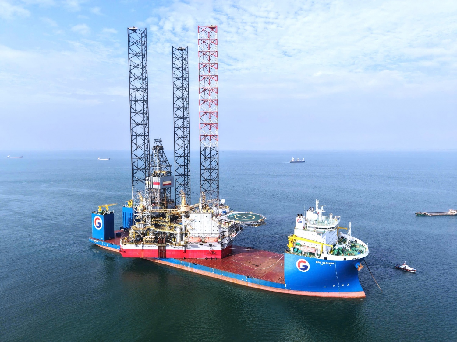 Giàn khoan PV DRILLING IX về đến Vũng Tàu sau khi vượt hơn 12.800 hải lý