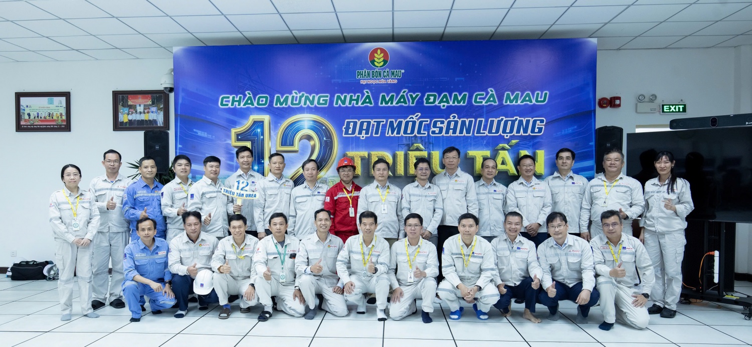Nhà máy Đạm Cà Mau chạm mốc 12 triệu tấn urea