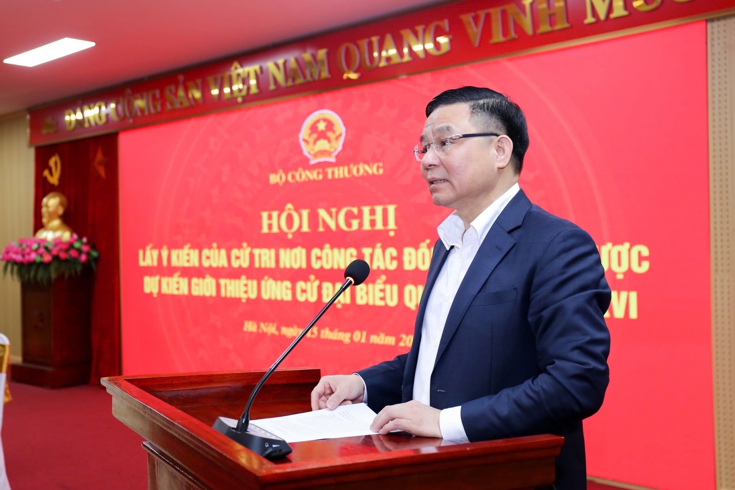 Bộ Công Thương thống nhất giới thiệu Quyền Bộ trưởng Lê Mạnh Hùng ứng cử đại biểu Quốc hội khóa XVI